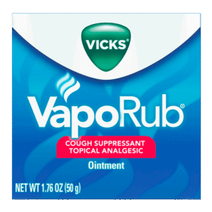 Vicks VapoRub, Topical Chest Rub & Analgesic Ointment, Over-the-Counter Medicine, 1.76 Oz
